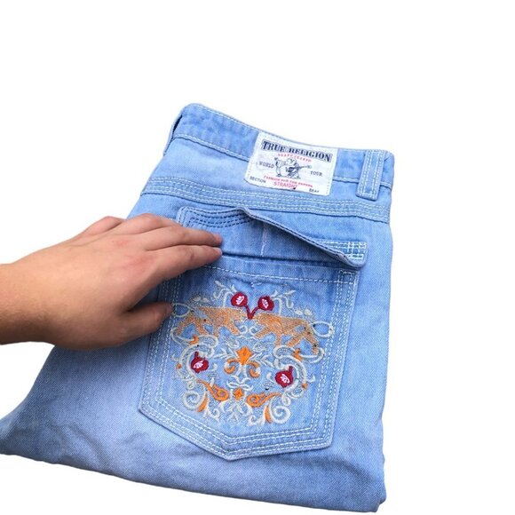 Vintage True Religion Jeans Size 36 STRAIGHT Blue - Picture 5 of 11